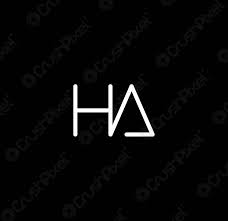 American lung association's lung force unites women and their loved ones across the country to stand together for lung health and against lung cancer. Letter Ha Alphabet Logo Design Vector The Initials Of The Stock Vector Crushpixel