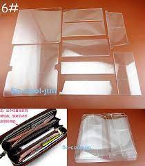 9pcs Leather Craft Acrylic Perspex Long Wallet Pattern Stencil Template Tool Set 24 79 Wallet Pattern Long Wallet Pattern Leather Craft