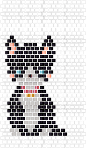 Cute Cat Brick Stitch Pattern Bead Loom Patterns Stitch Jewelry