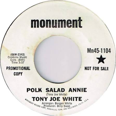 Tony Joe White - Polk Salad Annie / Aspen Colorado - Monument - USA -  MN45-1104 - 7" Single - 45cat