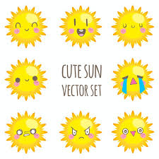 See more ideas about clip art, sunny days, melonheadz clipart. Cute Sun Vector Set Sunny Clipart Sun Cute Png And Vector With Transparent Background For Free Download