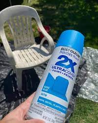 Spray across the plastic in a sweeping motion, but maintain a. How To Spray Paint Plastic Chairs And Outdoor Furniture Adventure Mom