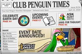 If you're looking for fun, friends and minigames then look no further than club penguin rewritten. Cp Rewritten Times Issue 154 Earth Day Club Penguin Mountains