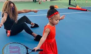 Olympia ohanian knows that, when your mom serena williams is the greatest of all time, there's no one better to learn tennis from Serena Williams Stays In The Background As Daughter Continues Tennis Lessons