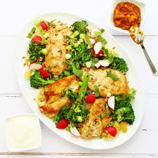 Halve the lemons and squeeze in the juice from two of the halves. Jamie Oliver S Chicken Broccoli And Bulgur Wheat Salad Searching For Spice