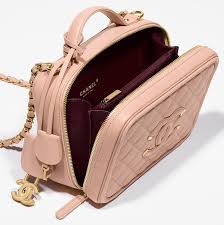 Chanel nib mini vanity case / bag in beige and black combo with gold hardware. Chanel Cc Filigree Vanity Case Bag Has Returned For Spring Summer 2017 Collection Bragmybag
