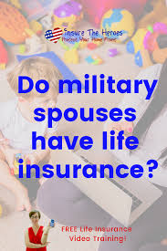 Military Spouses Do Have Life Insurance Under The Fsgli Benefit But It S Rarely Enough To Protect Their Fami American Family Insurance Life Insurance Insurance