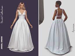 Bridal Collection Hq Compatible Custom Thumbnails Shadow Normal Spec Maps All Meshes 100 By Me All Lods Also Thank Sims 4 Dresses Sims 4 Wedding Dress Sims