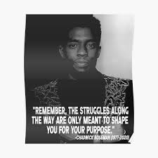 Chadwick boseman helped black panther become the first superhero movie to be nominated for the best picture oscar. Chadwick Boseman Posters Redbubble