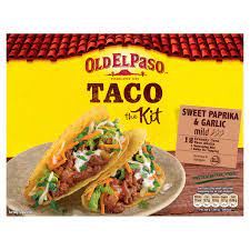 It's got savory and smoky notes, with a barely perceptible hint of heat. Old El Paso Garlic Paprika Crunchy Taco Kit 308g Mexican Sauces Meal Kits Iceland Foods