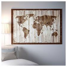 Ikea Bjorksta Picture And Frame Driftwood Map Black Map Wall Decor Home Decor Pictures Diy Bedroom Decor