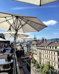 Modissa Rooftop Restaurant And Bar Zurich Switzerland Rooftop Restaurant Patio Umbrella Zurich