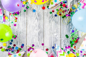 Check spelling or type a new query. Birthday Party Decoration Background With Balloons Gift Boxes Steamers And Confetti Wooden White Table Copy Space Above Stock Photo Picture And Royalty Free Image Image 121992268