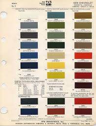 Gm Color Chips Color Chips Paint Codes Gm Nymcc