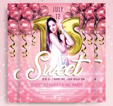 Download the best free psd mockups on freebiefy.com. Sweet 16 Birthday Party Flyer Psd Template Mockup Free Downloads