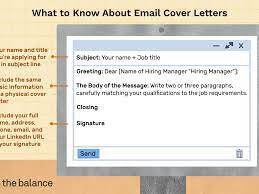 Sample Email Cover Letter Message For A Hiring Manager