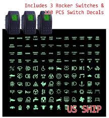 3xs2 Green Light Led Light Bar 12v 20a 10a 4 Pin Rocker Toggle Switch Car Boat Ebay Led Light Bars Toggle Switch Bar Lighting