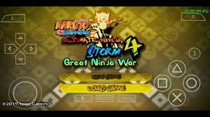 Naruto Shippuden Mod Storm 4 Great Ninja War Ppsspp Android 2019 Download Youtube