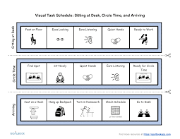 Visual Task Schedule Udl Strategies Goalbook Toolkit