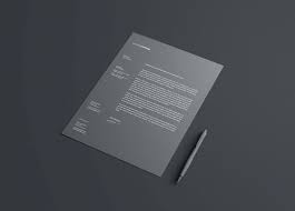Free Simple Letterhead Mockup Psd In 2020 Mockup Psd Letterhead Mockup