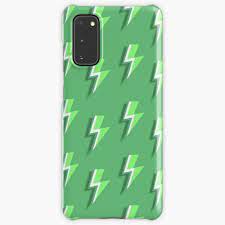 Green Lightning Flash Pattern Case Skin For Samsung Galaxy By Onethreesix Redbubble Bolt Pattern Pattern Case Pattern
