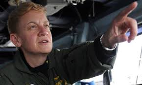 The woman at the helm in the US Navy