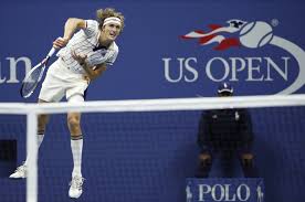Professional tennis player alexander zverev of of germany wears custom adidas tennis shoes during practice for us open 2017 in new york — photo. The Latest Zverev Beats Player From Barbados At Us Open