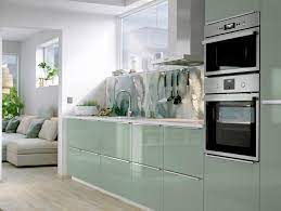 2 pots rangement cuisine, chambre, salle de bain. Cuisine Verte 3 Nuances De La Plus Claire A La Plus Sombre Joli Place