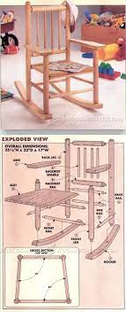 Childs Rocking Chair Plans Children S Furniture Plans And Projects Woodarchivist Com Rocking Chair Plans Diy Kids Furniture Rocking Chair