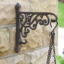 Wooden brackets for hanging baskets. Antique Scrolled Hanging Basket Bracket By Dibor Notonthehighstreet Com