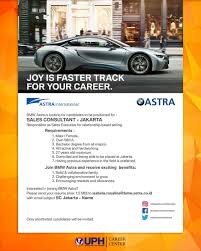 Uph Career Center On Twitter Job Vacancy Pt Astra International Tbk Bmw More Info Https T Co Mmx4ke39wn Job Jobvacancy Internship Magang Lowonganpekerjaan Astrainternational Astrabmw Astra Bmw Uphcareercenter Https T Co