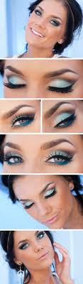 Teal eyeliner look ideas