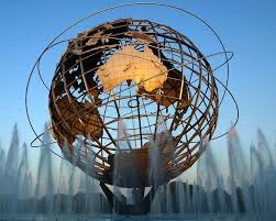 Unisphere Globe Flushing Meadows Corona Park Queens New York City Monumen Dunia Indonesia