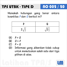 We did not find results for: Latihan Tpa Pemanasan Soal Tipe Utbk Tipe D Facebook