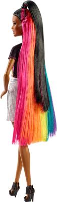 Best Buy Barbie Rainbow Sparkle Hair Doll Styles May Vary Fxn95