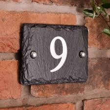 (part1:house numbers from 1 to 5). Buy Rustic Slate House Numbers The Worm That Turned Revitalising Your Outdoor Space