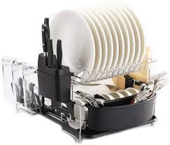 Turn your sink into an organized masterpiece make the most of the space above your sink! Premiumracks Professional Dish Rack 316 Stainless Steel Fully Customizable Microfiber Mat Included Modern Design Large Capacity Amazon Co Uk Home Kitchen