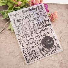 With designs created specifically for embossing, you'll be able to create beautiful cards and other paper cards to enjoy yourself or share with others. Buy Plastic Happy Birthday Letter Embossing Folders 1pcs Making Paper Cards Stencils Template Embossing At Affordable Prices Free Shipping Real Reviews With Photos Joom