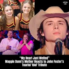 After Foster's performance, he pointed to the audience where Maggie Dunn's  mother, Erin Martin, stood. With a glimmer of tears in her eyes, she raised  her hands to her heart as she