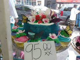 Butterfly Cake By Capri Bakery 116th Street Off 3rd Avenue New York City Butterfly Cakes Table Decorations Cake