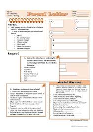 Writing A Formal Letter Worksheet Free Esl Printable Worksheets Made By Teachers A Formal Letter Writing Worksheets Informational Writing