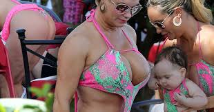 We're always looking for an excuse to match, the model captioned the photoshoot on social media. Coco Austin Flashes Boobs In Bikini With Ice T Chanel In Miami