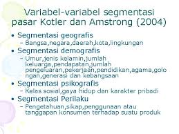 Variabel psikologis variabel segmentasi psikologis mencakup kepribadian, gaya hidup, dan kelas sosial. Manajemen Pemasaran By Ir Gustami Hrp Mp Apakah