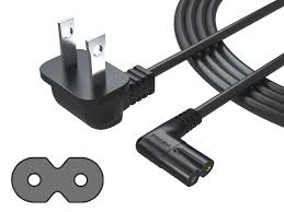Ul Listed Pwr 6ft 2 Prong Ac Wall Cable Power Cord L Type For Led Lcd Tv Samsung Lg Sharp Canon Pixma Hp Brother Epson Lex Lcd Tv Lcd Charger Accessories