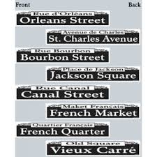 Based on the iconic new orleans black and white street name sign. Mardi Gras Street Sign Cutouts 4 57504 Mardigrasoutlet Com