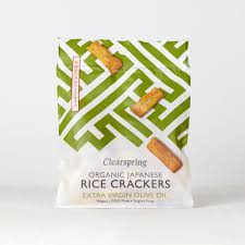 Organic Japanese Rice Crackers Extra Virgin Olive Oil Clearspring Ltd