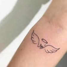 Angel Tattoos In Memory Of Mom Beautiful Small Tattoos Little Tattoos Tattoos For Women