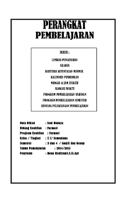 Isi perangkat pembelajaran k13 sma revisi 2017 kelas x.rar.doc: Cover Perangkat Pembelajaran