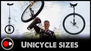 Unicycle Science Why So Many Wheel Sizes