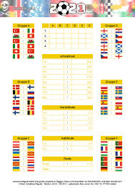 Deutschland hat laut buchmachern eine große chance. Em 2020 2021 Spielplan Zum Ausfullen Und Spieltermine